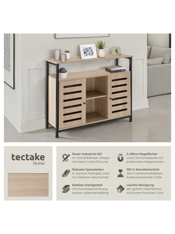 tectake TV-Schrank, höhenverstellbare Kunststofffüße, 100 x 37 x 82 cm
