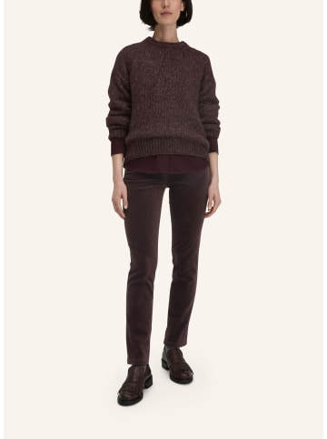 Hessnatur Hose Cord Slim Leg in schwarzbeere