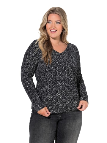 Ulla Popken Langarmshirt in schwarz