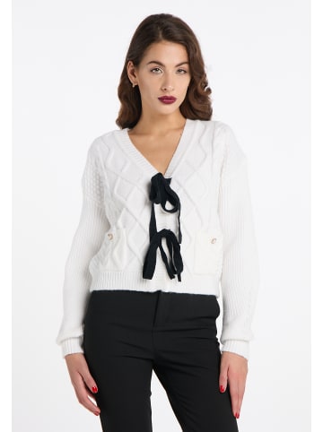 faina Damen Strickjacke in Weiss