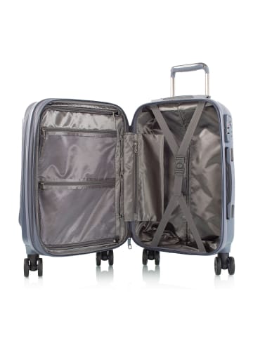 Heys Vantage 4 Rollen Kabinentrolley S 55 cm mit Dehnfalte in slate blue
