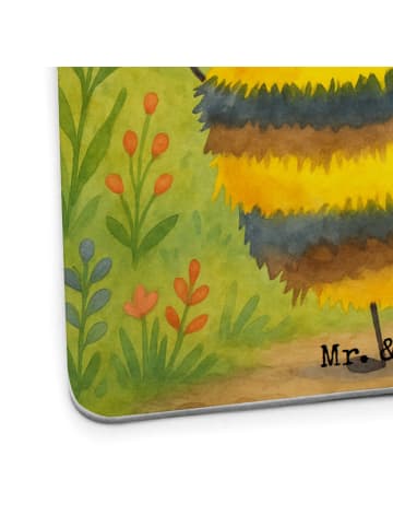 Mr. & Mrs. Panda Bierfilzl Hummel flauschig Design ohne Spruch in Weiß