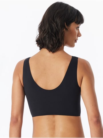 Schiesser Bustier Lasercut Invisible Soft in Black