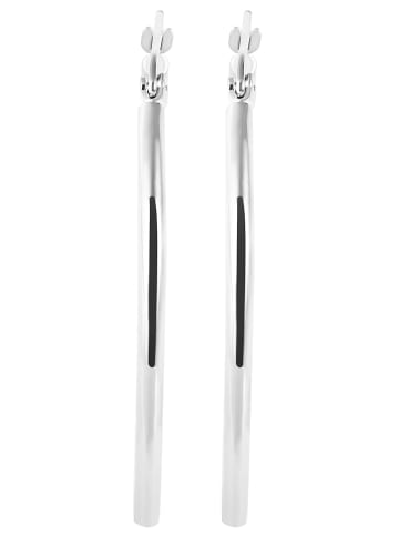 Adeliás Damen Ohrringe – Creole aus Edelstahl in silber