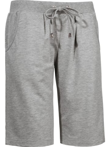 Erwin Müller Sweat Freizeithose kurz in grau-meliert