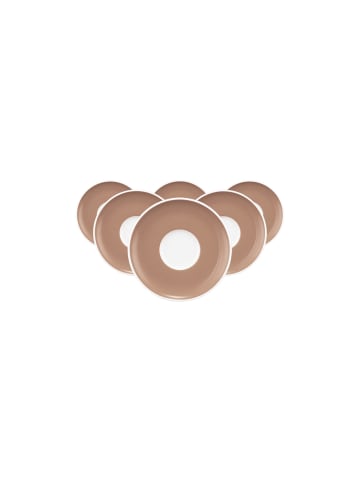 Seltmann Weiden 6er Set Espressountertassen Sento Home Pure Colors in ø 12 cm in Cocoa Brown