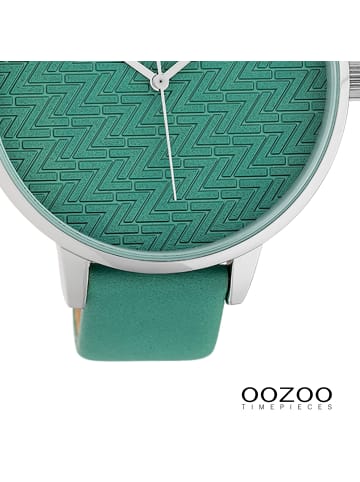 Oozoo Analog-Armbanduhr Oozoo Timepieces grün extra groß (ca. 48mm)
