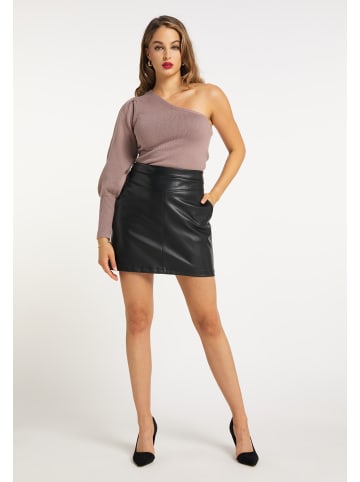 faina Damen Strickpullover in Dunkeltaupe
