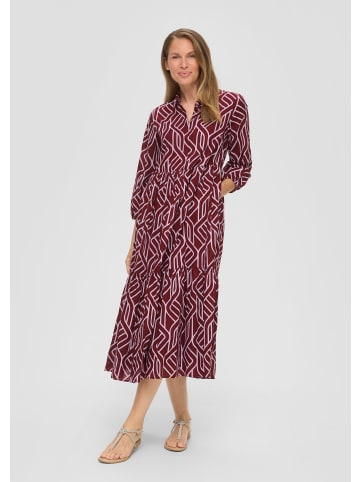 s.Oliver BLACK LABEL Kleid lang in Rot