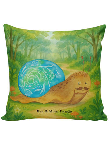 Mr. & Mrs. Panda Kissen 40x40 Schnecke Sir Design ohne Spruch in Weiß