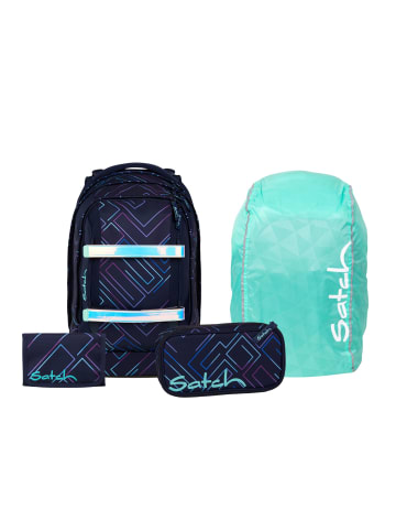 Satch Schulrucksack-Set PACK "Purple Laser" 4-teilig in Lila