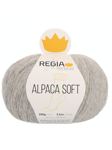 Regia Handstrickgarne Premium Alpaca Soft, 100g in Hellgrau