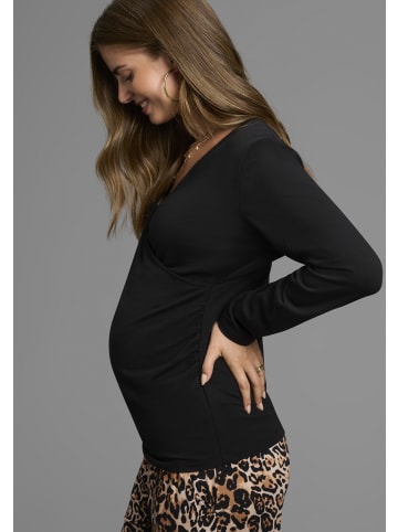 neun 9 monate Umstandsshirt in schwarz