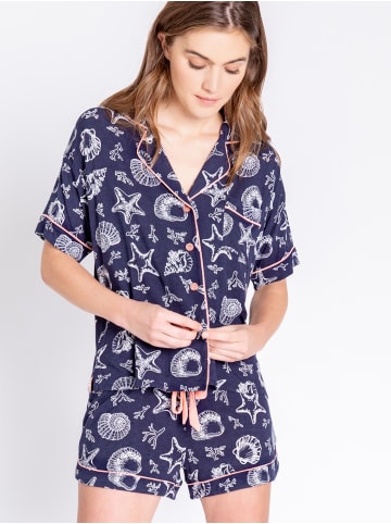 P.J. Salvage Pyjama Tropical in bluegreen