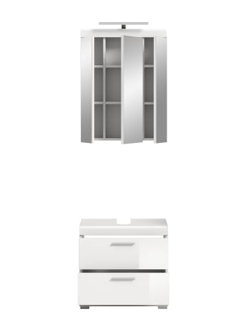 ebuy24 Badmöbelset Scout Weiß 60 x 34 cm