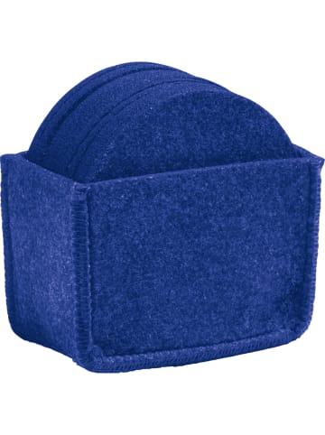 Erwin Müller Filz Untersetzer 13-teilig Beja in blau