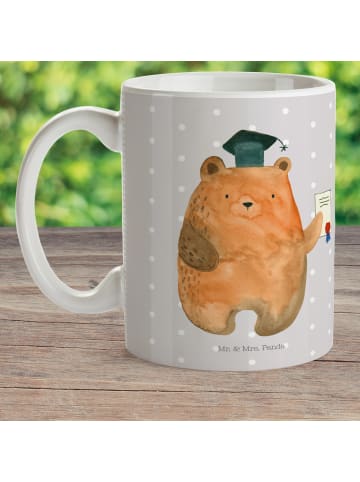 Mr. & Mrs. Panda Tasse Bär Prüfung ohne Spruch in Grau Pastell