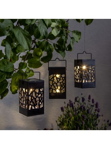 STAR Trading Mini Solar-Laternen ,Izola Mini im 3er Set, Lichtsensor, Cut-Outs, sc