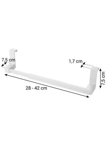 Tescoma Ausziehbare Aufhängeleiste FlexiSPACE 280-420 mm in weiß