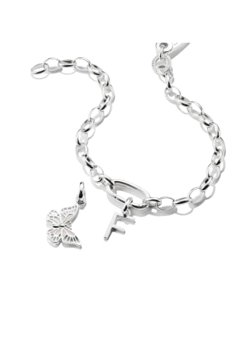 Thomas Sabo Charm-Anhänger Buchstabe F Connect in silber