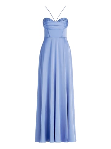 Vera Mont Abendkleid mit Wasserfallausschnitt in Smoky Lavender