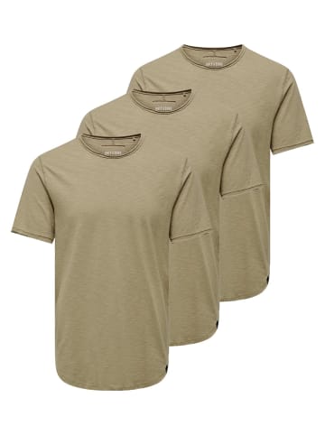 ONLY & SONS T-Shirt ONSBENNE in Chinchilla