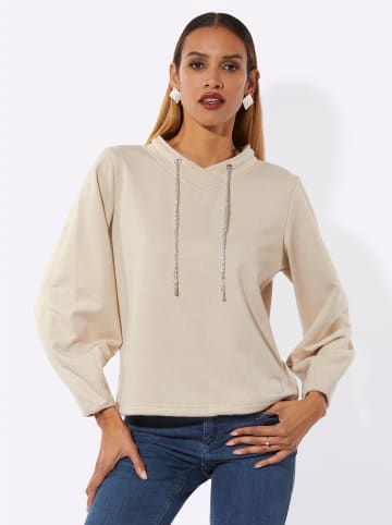 creation L Sweatshirt in sand-silberfarben