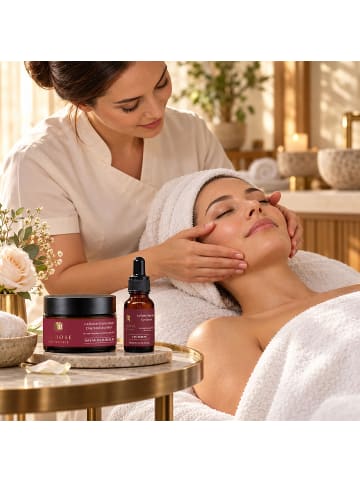 Dr. Botanicals 3-tlg. Set: „La Rose Française“ Tages- & Nachtcreme & Augenserum