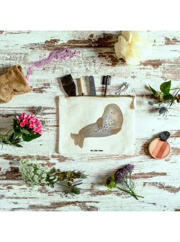 Mr. & Mrs. Panda kosmetiktäschchen Robbe Lachen ohne Spruch in Weiß