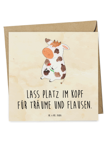 Mr. & Mrs. Panda Deluxe Karte Kuh mit Spruch in Vintage