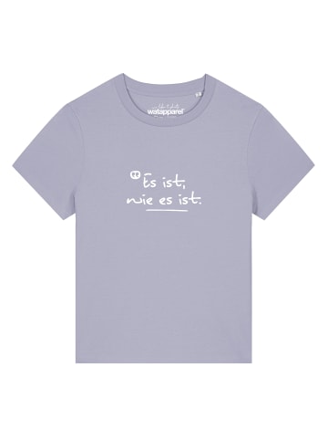 wat? Apparel T-Shirt Es ist wie es ist in Lavender