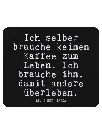 Mr. & Mrs. Panda Mauspad Ich selber brauche keinen... mit Spruch in Schwarz