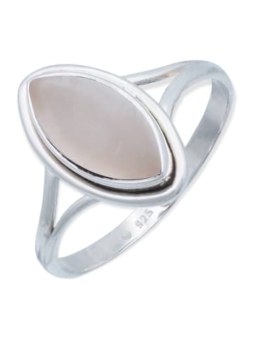 mantraroma 925er Silber - Ringe mit Rosenquarz