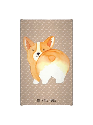 Mr. & Mrs. Panda Gästehandtuch Corgi Po ohne Spruch in Hundeglück