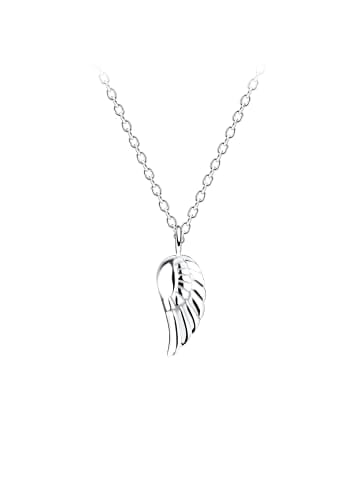 Alexander York Kette mit Anhänger ENGELSFLÜGEL in 925 Sterling Silber, 2-tlg. in silber