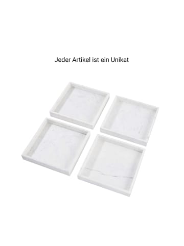 Butlers Marmor-Tablett L 30 x B 30cm MARBLE in Weiß