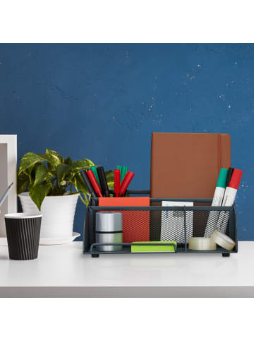 Schreibtisch Organizer in Anthrazit - (B)25,5 x (H)10,5 x (T)17 cm
