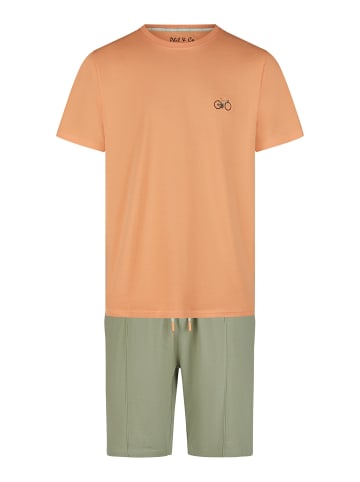 Phil & Co. Berlin  Pyjama Shorty in orange-mint