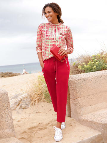 WITT WEIDEN Sweatshirt in erdbeere-sand-kariert