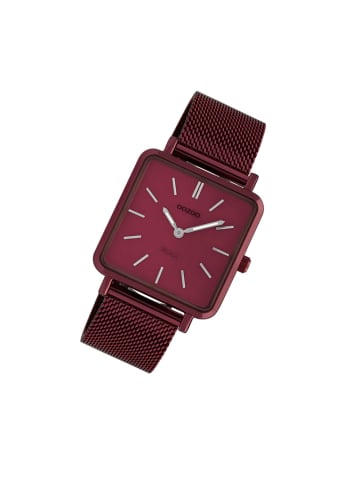 Oozoo Analog-Armbanduhr Oozoo Vintage Series weinrot klein (ca. 29mm)
