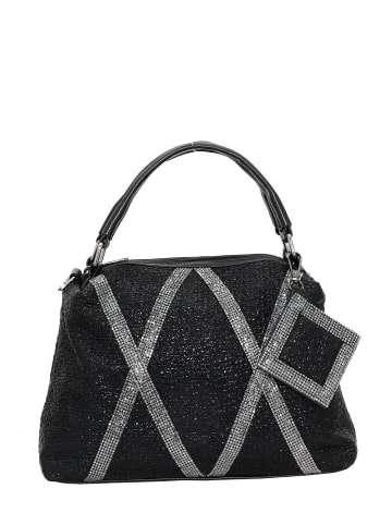 NAEMI Handtasche in Schwarz Silber