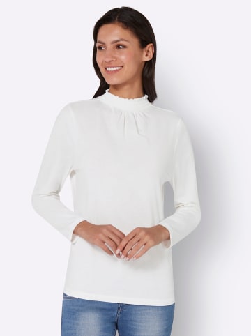 Sieh an! Stehkragenshirt in ecru