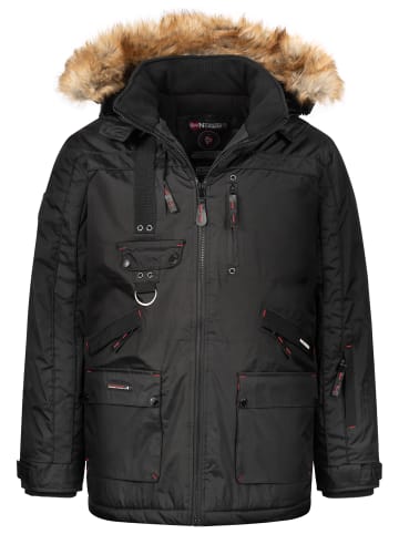 Geographical Norway Winterjacke in Schwarz