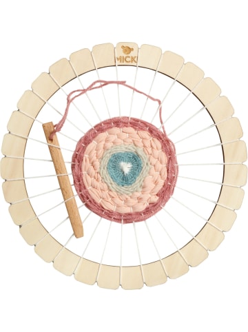 Micki Webrahmen Rund 21 cm in braun