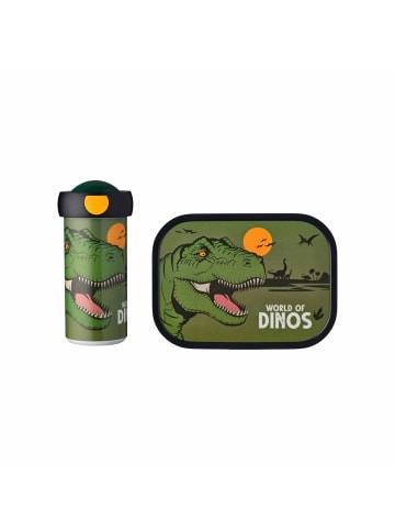 Mepal 2er Set Brotdose + Verschlussbecher Campus 300 ml + 700 ml in Dino World