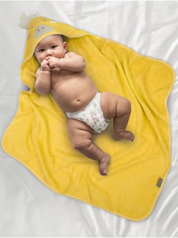normani 2 x Baby Wickeltücher aus Bio-Baumwolle in Gelb