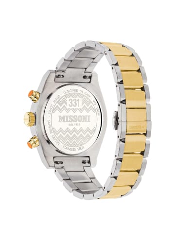 Missoni Analoguhr für Herren in silber