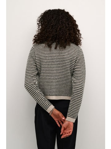 Kaffe Strickjacke KAellery in Feather Gray/ Black Structure