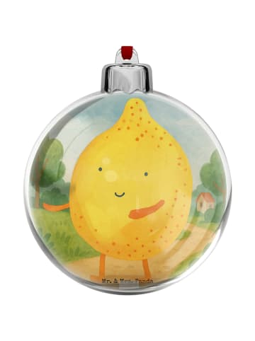 Mr. & Mrs. Panda Weihnachtskugel Beste Freunde Zitrone Design oh... in Weiß