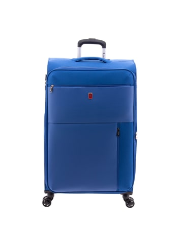 Gladiator 3700 4 Rollen Trolley 78 cm mit Dehnfalte in blue